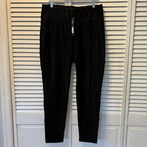 Damen FASHIONNOVA Plus 1X schwarze Kunstleder Leggings - Bild 1 von 12