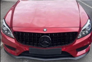 Rejilla delantera emblema negro insignia estrella para Clase A W177 2018-2024 hatchback y Seda - Imagen 1 de 11