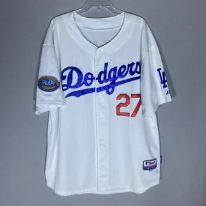Majestic Los Angeles Dodgers Matt Kemp Jersey Size 54 MLB 50th Anniversary White - Picture 1 of 8