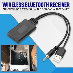 Wireless Bluetooth Receiver Adapter USB 3.5mm Jack Audio For Car AUX Speaker - Bild 1 von 11