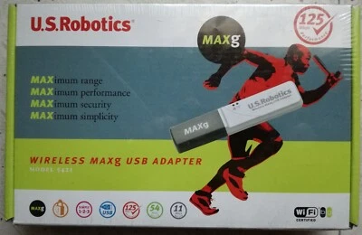ADATTATORE WIFI USB USROBOTICS MAXg 125 Mbps - Immagine 1 di 2