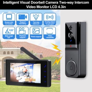 2-way Intercom Touch Screen Home Use 4.3Inch Wireless Video Doorbell With Duplex - Picture 1 of 19