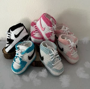 Babyschuhe, Öko-Tex Baumwolle, Handmade, Umstandsmode, Sneaker - Bild 1 von 10