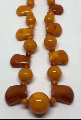 Butterscotch Bernsteinkette Einzigartieg Rarität Erbstück 28 Gr!!! - Bild 1 von 4