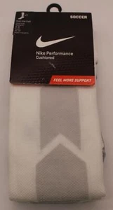 Nike Performance Cushioned OTC Soccer Socks Mens 3Y-5Y White/Gray 588502-100 - Picture 1 of 6
