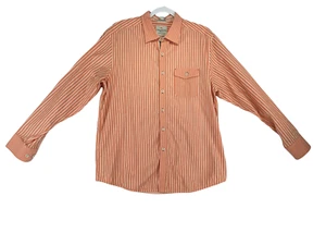 Men Size L/G Dress Shirt Melon Striped by Tommy Bahama Jeans Island Crafted  - Picture 1 of 9