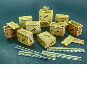 Plus Model 1/48 US Ammunition Boxes w/Belts for 12.7mm Ammunition in Strips - Picture 1 of 1