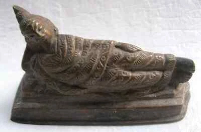 Antiguo Buda Tibetano Budismo Latón Farmacéutico Budismo Estatua Ídolo Foto 1 de 4