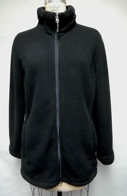Weatherproof 32 Degrees Heat Black Polar Fleece Jacket Full Zip Size XL EUC - Image 1 of 4