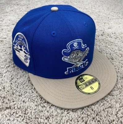 Pittsburgh Pirates Hat New Era 1959 All Star Side Patch Sz 8 Blue Throwback Cap - Image 1 of 4