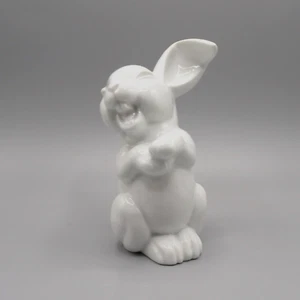 LAUGHIN RABBIT WHITE FIGURINE BY ROSENTHAL GERMANY PORCELAIN EC NO BOX - Picture 1 of 20