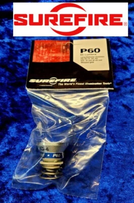 SureFire P60 bulb assembly OEM 65 lumen 6P, C2, D2, G2, G2Z, Z2 free shipping! - Image 1 of 4