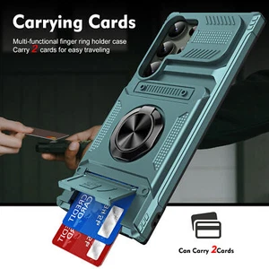 Funda magnética con ranura para tarjeta de crédito para montaje en coche para Samsung Galaxy S24 Ultra/24FE/24 - Imagen 1 de 54