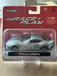 Burago 1/43 Race And Play Ferrari Roma Silver - Picture 1 of 4