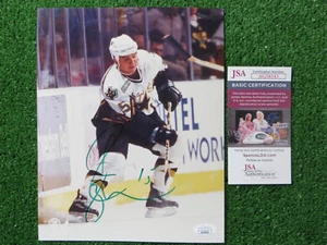 JAMIE LANGENBRUNNER SIGNED 8x10 DALLAS STARS PHOTO JSA COA - Picture 1 of 4