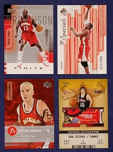 Atlanta Hawks Serie #d Karten Lot/4 Nate Robinson Shareef Hansen Dickau Fleer UD - Bild 1 von 2