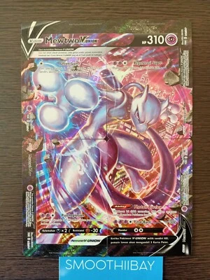 Mewtwo V-Union Promo Set of 4 Pokemon TGC Indonesia Black Star Promo - Image 1 of 4