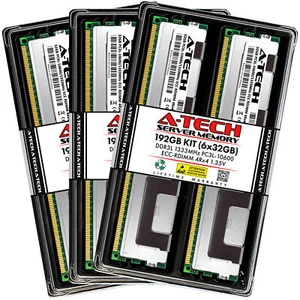 192GB 6x 32GB PC3L-10600R RDIMM Dell PowerEdge R720 R820 Memory RAM - Picture 1 of 3
