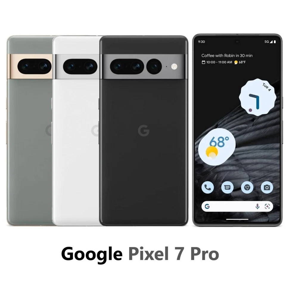Google Pixel 7a | 7 | 7 Pro - 128GB 256GB 512GB - Unlocked - Smartphone - Image 1 of 1