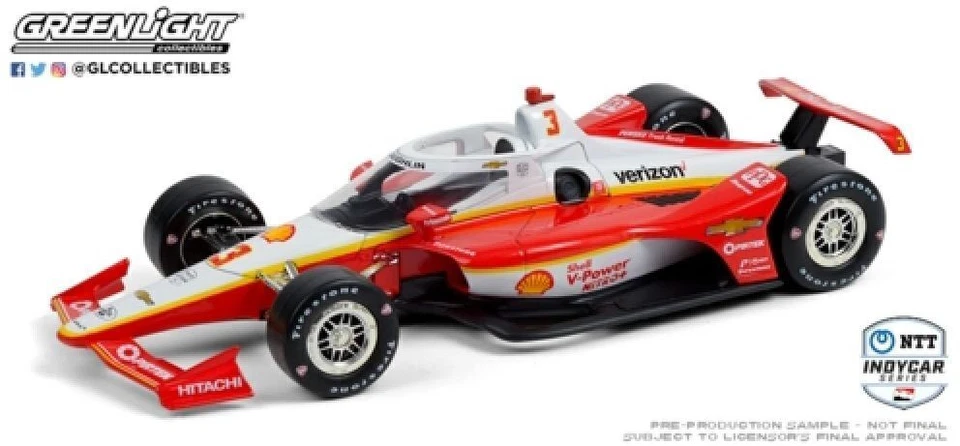 Greenlight NTT Indycar Series 2020 Team Penske Shell V-Power 1:18 Scale - Image 1 of 1