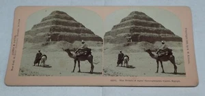 CAIRO Egypt | *Tomb of Apis' Sarcophagus Pyramid* Kilburn Stereoview Photo - Picture 1 of 2
