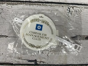 Vintage NOS Chrysler Management Club Plastic Badge Airline Tag - New In Plastic - Picture 1 of 5