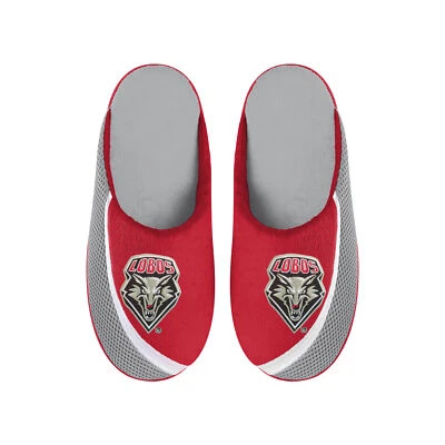 FOCO NCAA Men's New Mexico Lobos 2022 Big Logo Color Edge Slippers - Image 1 of 3