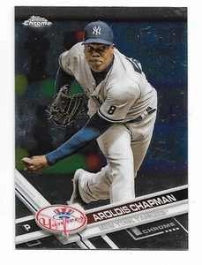 Aroldis Chapman 2017 Topps Chrome Refractor #10 Yankee Out-of-Pack Quality - Picture 1 of 2
