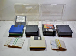 45 Diskettes 3.5" 1.44MB IBM formatted with 2 clear storage cases H1 - Picture 1 of 10
