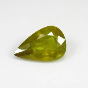 5.61 Ct Natural Very Good Luster Green Sphene Stunning Pear Cut,Myanmar-A1780 - Picture 1 of 2