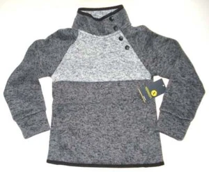 NWT XERSION Boy's Pullover Charcoal Melange Invisible front pockets Size XXS 4/5 - Picture 1 of 8