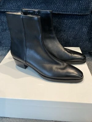 NUEVO GRAVATI Arthur Beren Mujer Cuero Negro Botines Cremallera Lateral Talla 6 N Foto 1 de 4