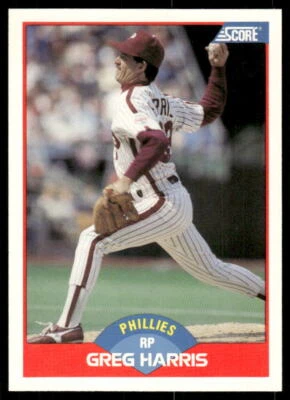 1989 Score #476 Greg Harris - Image 1 of 2