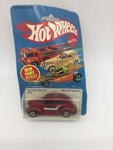 Hot Wheels Vintage Fat Fendered '40 9523 Never Removed from Pack 1982 Red 1:64 - Picture 1 of 3