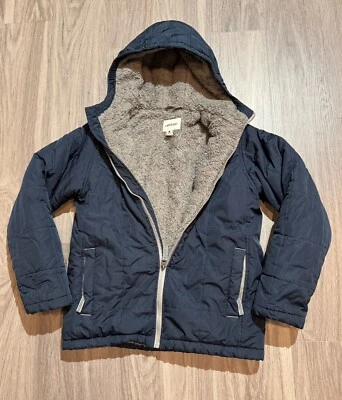 Chaqueta de invierno Land's End para niños talla mediana 10-12 negra Foto 1 de 4