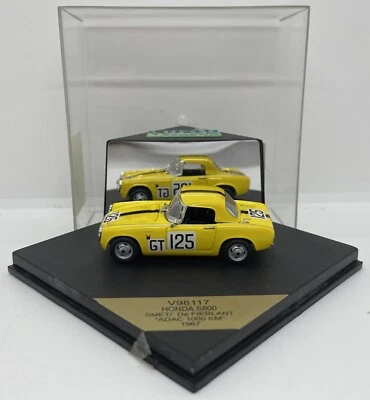 VITESSE 1:43 V98117 YELLOW HONDA S800 SMET/ De FIERLANT ADAC 1000 KM 1967 MODEL - Image 1 of 4