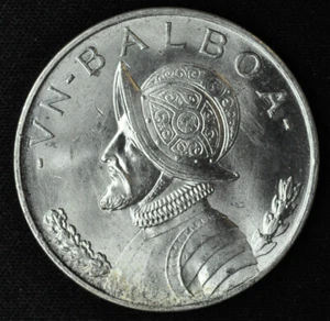 1947 Panama 1 Balboa Coin  - GEM BU - Picture 1 of 3