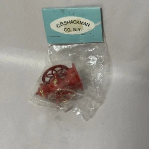 Miniature Dollhouse - Metal Diecast Red Coffee Grinder B  Shackman Co N.Y - Picture 1 of 4