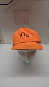 Vintage Orvis Hat Cap Snapback Orange 80s Fly Fishing - Pre-owned - Picture 1 of 6