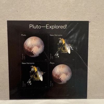 Lot of 8 Pluto-Explored Sheet of 4 USPS Forever Stamps  - Image 1 of 2