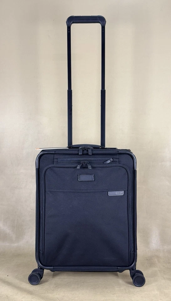 BRIGGS & RILEY Baseline Global Carry-On Exp Spinner Luggage Black BLU121CXSPW-4 - Image 1 of 4