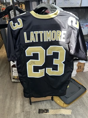 Marshon Lattimore New Orleans Saints Jersey Signed Autographed Beckett COA (CBMH - Image 1 of 3