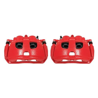 Power Stop Rear Red High Temp Brake Calipers Set for 09-18 Dodge Ram 2500 3500 Foto 1 de 4