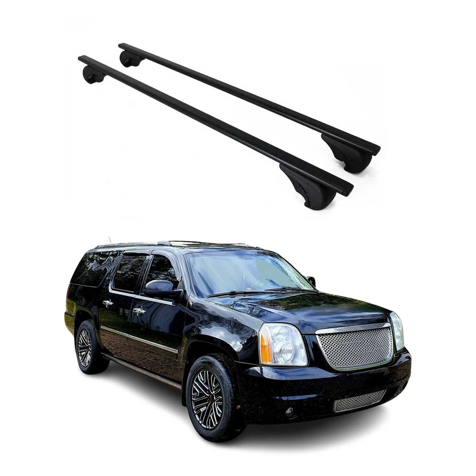 Roof Racks Cross Bars Carrier for Chevrolet Suburban 2500 2000-2013 Black 2Pcs - Изображение 1 из 4