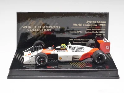 MINICHAMPS 1:43 McLAREN HONDA MP4/4 A. SENNA WORLD CHAMPION 1988 "Marlboro" - Image 1 of 4