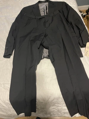 Hugo Boss Black Stripe Rayon Mens Suit - Image 1 of 4