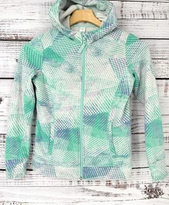 Athleta Girl Jacket Youth Size 12 Full Zip Fall Sweater Fleece lined Large - Picture 1 of 3