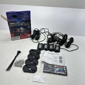 RGB LED Rock Lights 4 Pod - ---- RGB LED Rock Light - Picture 1 of 11