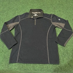 KÜHL Kashmira 1/4 Zip Youth Large Black Pullover Fleece Outdoor Hiking Shirt - Picture 1 of 13