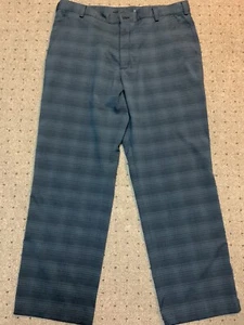 Nike Golf Tour Performance Dri Fit Hose Herren 36x30 grau kariert Poly Mischung - Bild 1 von 5